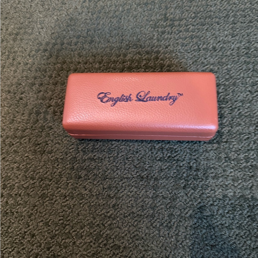 English Laundry sunglass/eyeglass case brown red inside - Picture 3 of 10